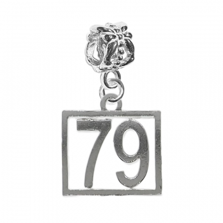 Charmuri din argint cu cifre: - Charm argint Cifra 79 numar norocos cifre aniversare 10247_9360 Dras