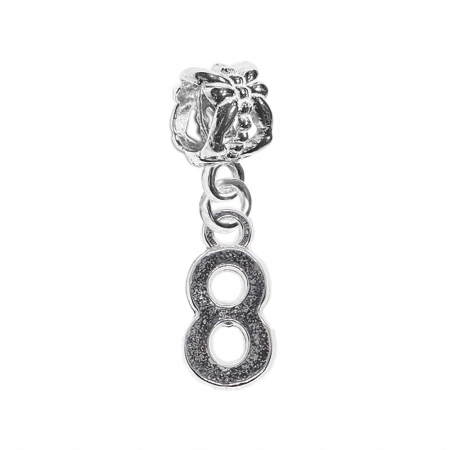 Cu cifre decupate - Charm argint Cifra 8 9528225 Dras
