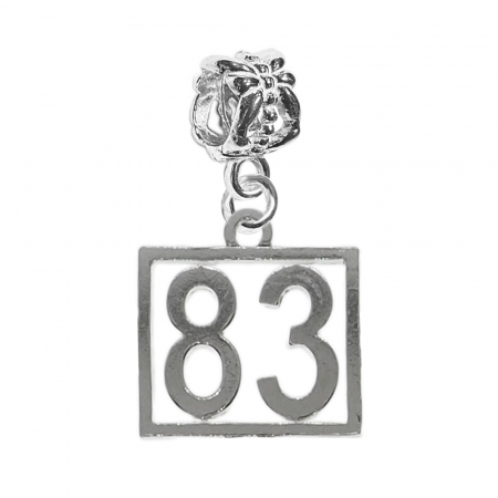 Charmuri din argint cu cifre: - Charm argint Cifra 83 numar norocos cifre aniversare 10248_3360 Dras