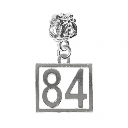 Charmuri din argint cu cifre: - Charm argint Cifra 84 numar norocos cifre aniversare 10248_4360 Dras