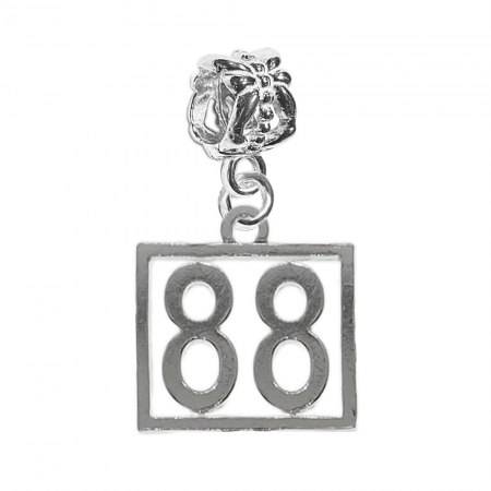 Charmuri din argint cu cifre: - Charm argint Cifra 88 numar norocos cifre aniversare 10248_8360 Dras