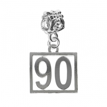 Charmuri din argint cu cifre: - Charm argint Cifra 90 numar norocos cifre aniversare 10249_0360 Dras