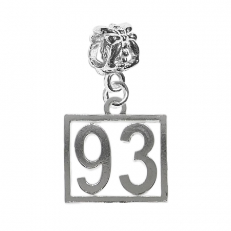 Charmuri din argint cu cifre: - Charm argint Cifra 93 numar norocos cifre aniversare 10249_3360 Dras