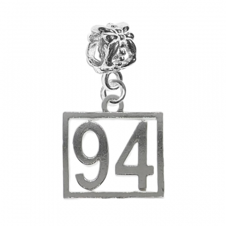 Charmuri din argint cu cifre: - Charm argint Cifra 94 numar norocos cifre aniversare 10249_4360 Dras