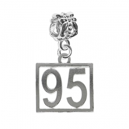 Charmuri din argint cu cifre: - Charm argint Cifra 95 numar norocos cifre aniversare 10249_5360 Dras