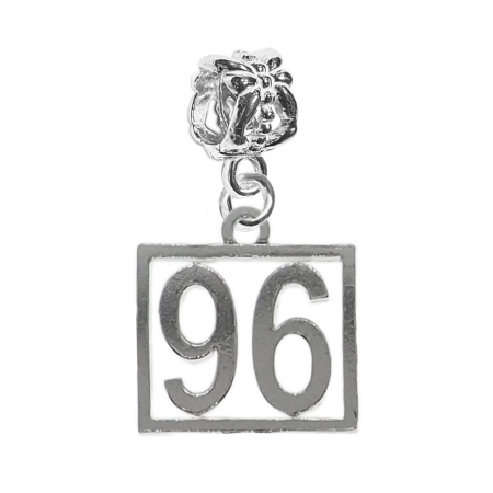 Charmuri din argint cu cifre: - Charm argint Cifra 96 numar norocos cifre aniversare 10249_6360 Dras