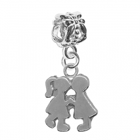 Charmuri din argint cu tematica iubire: - Charm argint Doi indragostiti 1009728 Dras