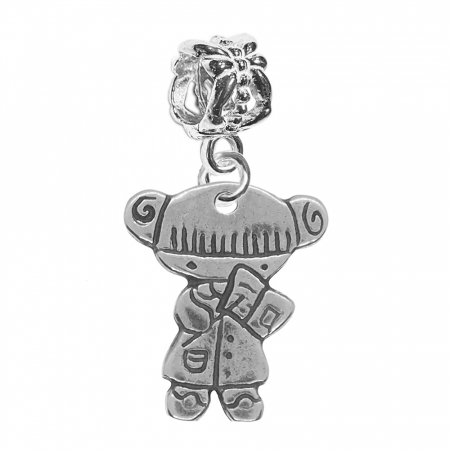 Charmuri din argint cu tematica familie si prieteni - Charm argint Fetita codite 9939480 Dras
