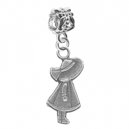 Charmuri din argint cu diverse motive - Charm argint Fetita palarie 9566290 Dras