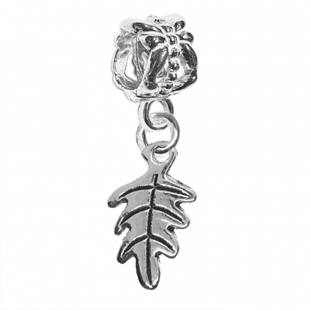 Charmuri din argint cu plante: - Charm argint Frunza stejar 9722210 Dras