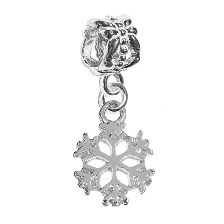 Charmuri din argint cu diverse motive - Charm argint Fulg nea 10072200 Dras
