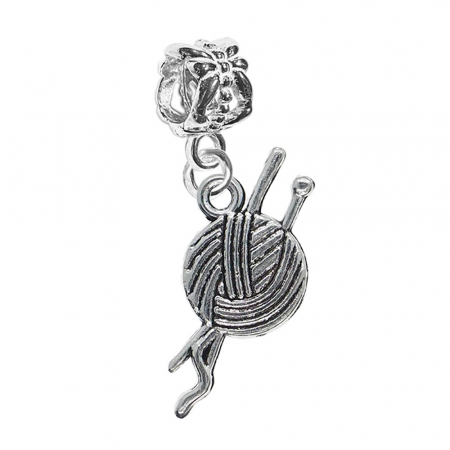 Charmuri din argint cu tematica meserii, profesii, hobby: - Charm argint Ghem ata ace crosetat 9352220 Dras