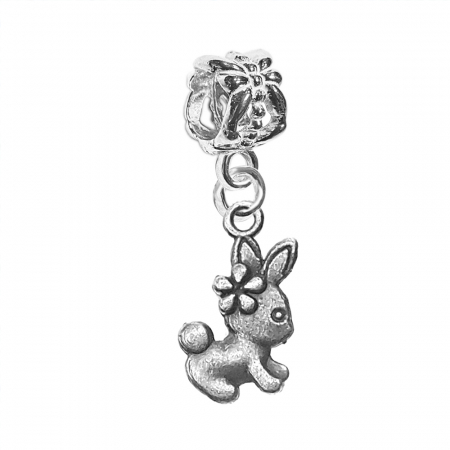 Cu iepurasi - Charm argint Iepuras 9706240 Dras