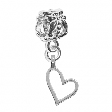 Charmuri din argint cu tematica iubire: - Charm argint Inimioara 1016820 Dras