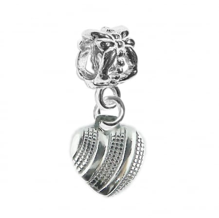 Charmuri din argint cu tematica iubire: - Charm argint Inimioara 6030195 Dras
