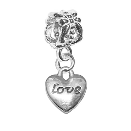 Charmuri din argint cu tematica iubire: - Charm argint Inimioara 9403200 Dras