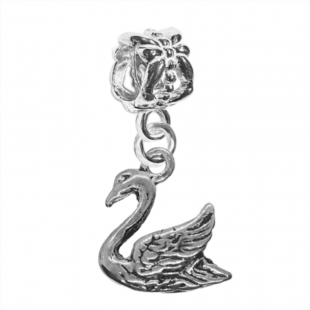 Charmuri din argint cu pasari: - Charm argint Lebada 6430360 Dras