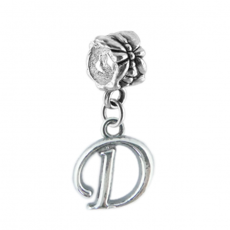 Charmuri din argint cu litere: - Charm argint Litera D 9216175 Dras
