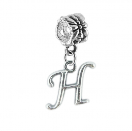 Charmuri din argint cu litere: - Charm argint Litera H 9220175 Dras