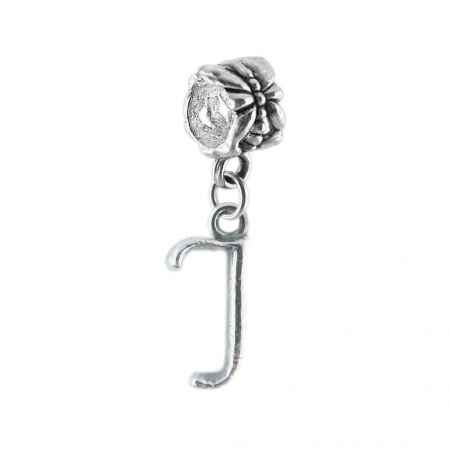 Charmuri din argint cu litere: - Charm argint Litera J 9222140 Dras