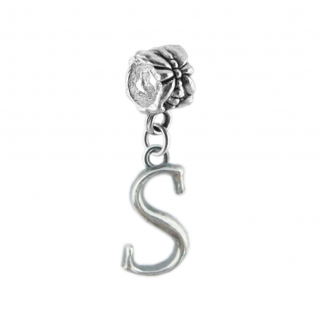 Charmuri din argint cu litere: - Charm argint Litera S 9255155 Dras