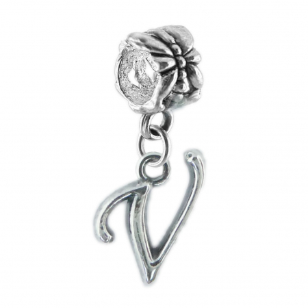 Charmuri din argint cu litere: - Charm argint Litera V 9231145 Dras