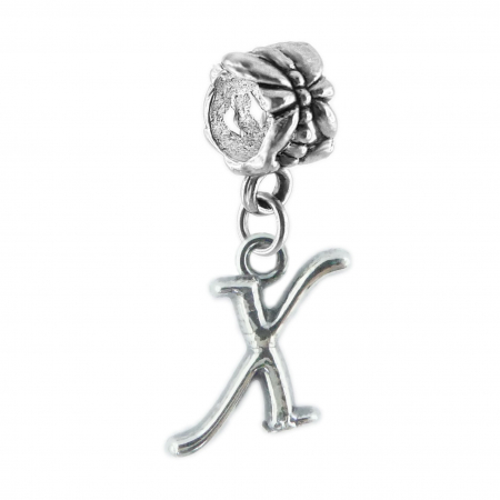 Charmuri din argint cu litere: - Charm argint Litera X 9233145 Dras
