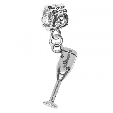 Chelner - Charm argint Pahar sampanie 9609240 Dras