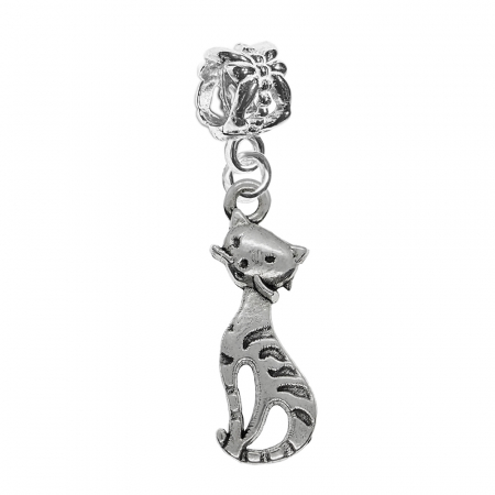 Cu pisici - Charm argint Pisica 9678220 Dras