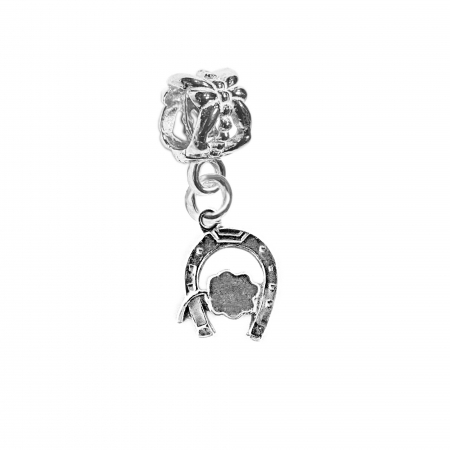 Charmuri din argint cu talismane: - Charm argint Potcoava TRIFOI 4535140 Dras