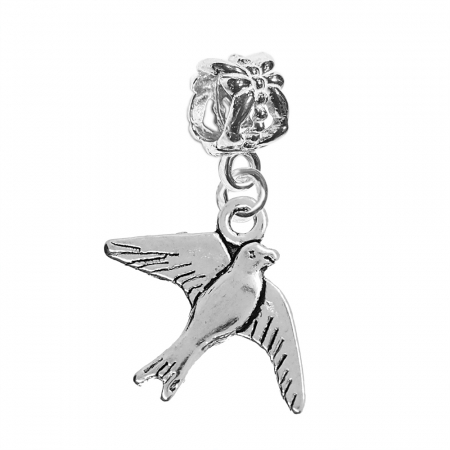 Charmuri din argint cu pasari: - Charm argint Randunica 9855220 Dras