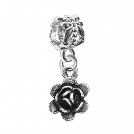 Cu flori - Charm argint Trandafir 1010230 Dras