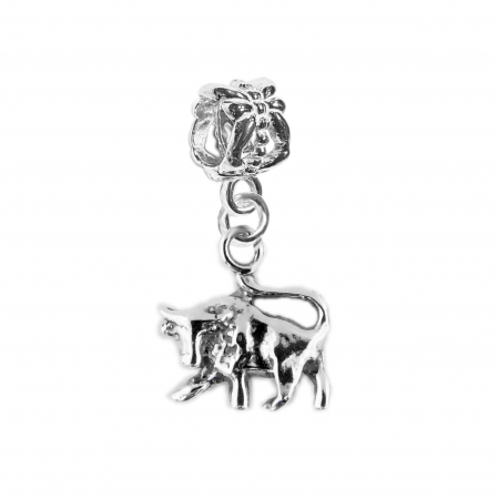 Charmuri din argint cu  zodiace: - Charm argint zodie Taur zodiac european 9237165 Dras