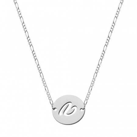 Lantisoare din argint cu litere: - Lantisor argint personalizat banut decupat argint Litera V 9489FIG31400 Dras
