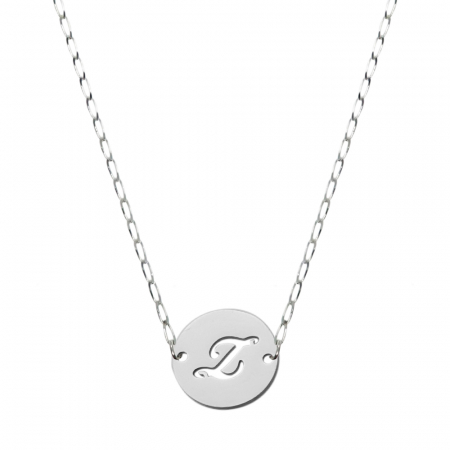 Cu banuti cu litere decupate - Lantisor argint personalizat banut decupat argint Litera Z 9480FIG01345 Dras