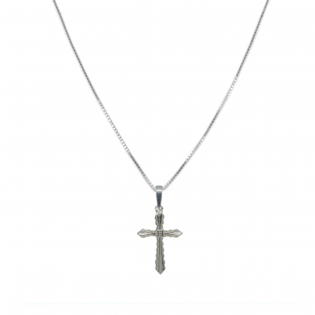 Cu cruciulite - Lantisor argint personalizat cruciulita argint 4113VEN300 Dras