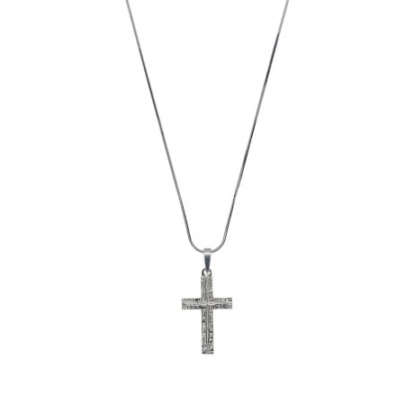 Lantisoare din argint cu tematica religioasa: - Lantisor argint personalizat cruciulita argint 4124SCHD440 Dras