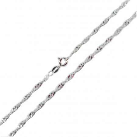 Lantisoare din argint simple - Lantisor argint SING375 Dras