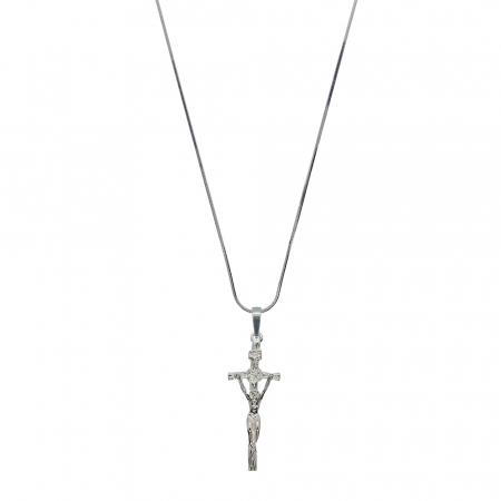 Lantisoare din argint cu tematica religioasa: - Lantisor argint personalizat cruciulita argint 4149SCHD455 Dras