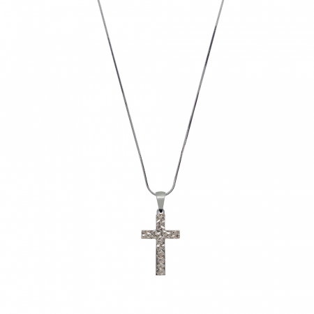 Cu cruciulite - Lantisor argint personalizat cruciulita argint 4156SCHD480 Dras