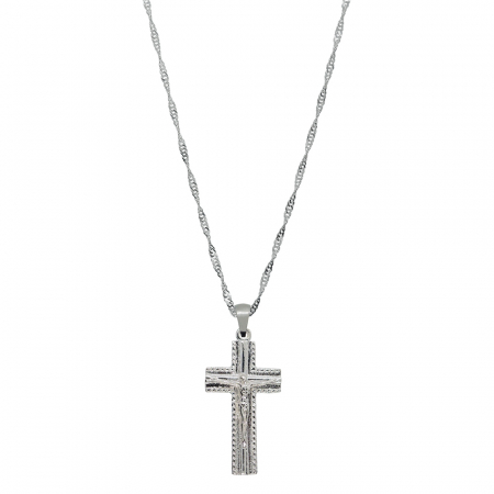 Cu cruciulite - Lantisor argint personalizat cruciulita argint 4160SING805 Dras