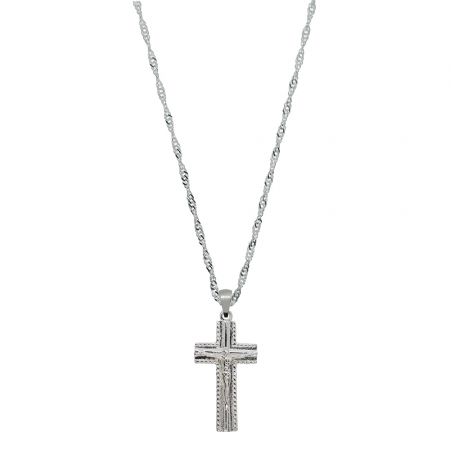Cu cruciulite - Lantisor argint personalizat cruciulita argint 4160SING885 Dras