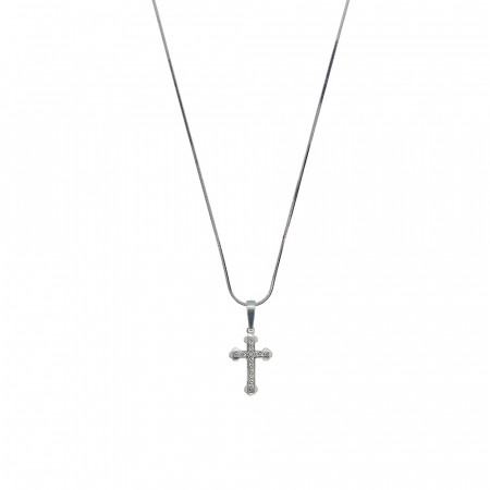 Lantisoare din argint cu tematica religioasa: - Lantisor argint personalizat cruciulita argint 4183SCHD395 Dras