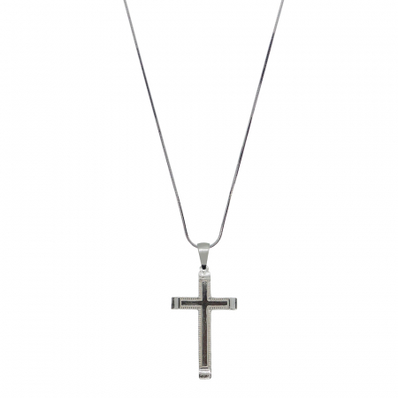 Cu cruciulite - Lantisor argint personalizat cruciulita argint 4190SCHD580 Dras