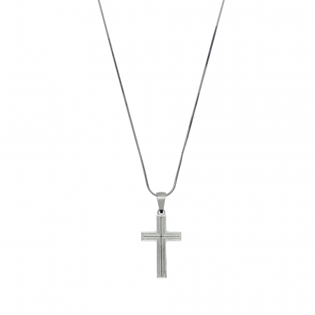 Cu cruciulite - Lantisor argint personalizat cruciulita argint 4197SCHD490 Dras