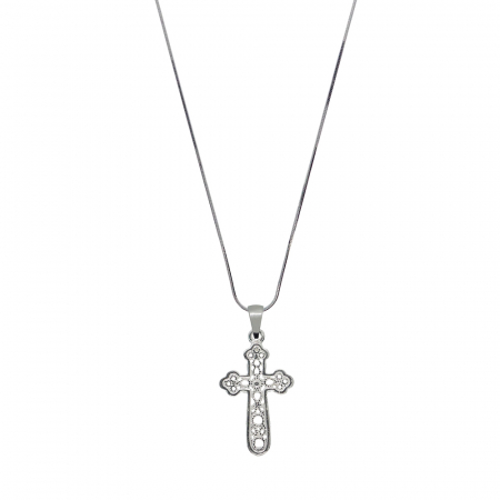 Cu cruciulite - Lantisor argint personalizat cruciulita argint 4222SCHD510 Dras