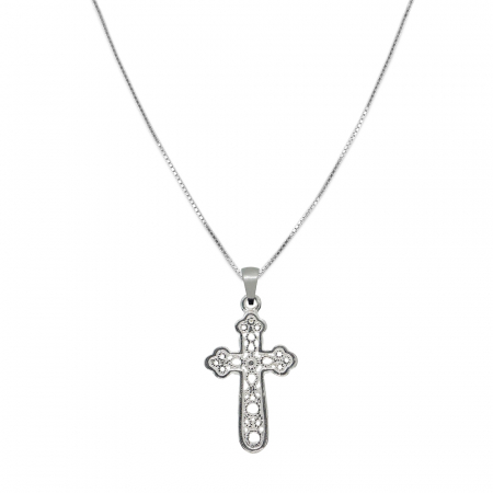 Cu cruciulite - Lantisor argint personalizat cruciulita argint 4222VEN430 Dras
