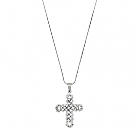 Cu cruciulite - Lantisor argint personalizat cruciulita argint 4224SCHD580 Dras