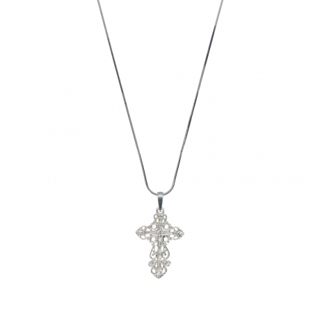 Lantisoare din argint cu tematica religioasa: - Lantisor argint personalizat cruciulita argint 4225SCHD445 Dras