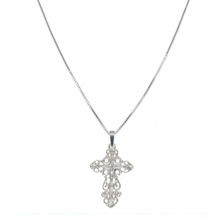 Cu cruciulite - Lantisor argint personalizat cruciulita argint 4225VEN365 Dras
